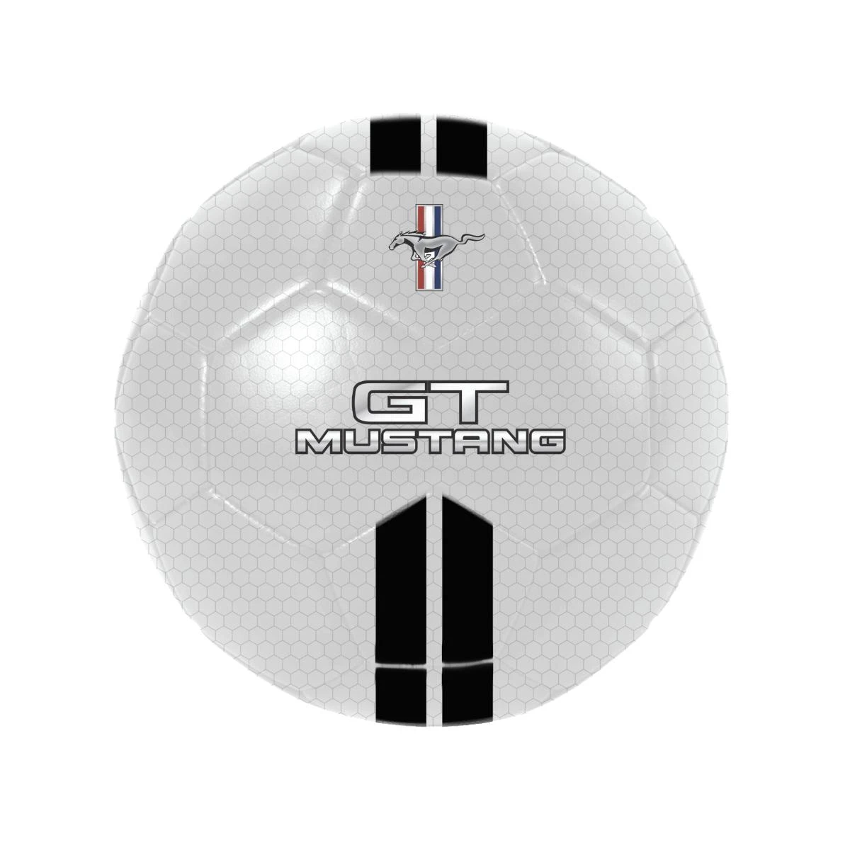 Mustang Football White and black Color Not Inflated with Air 5 inch
