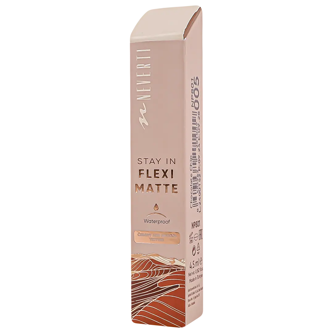 Neverti Liquid Matte Lipstick Chocolate Chip 005 - view 3