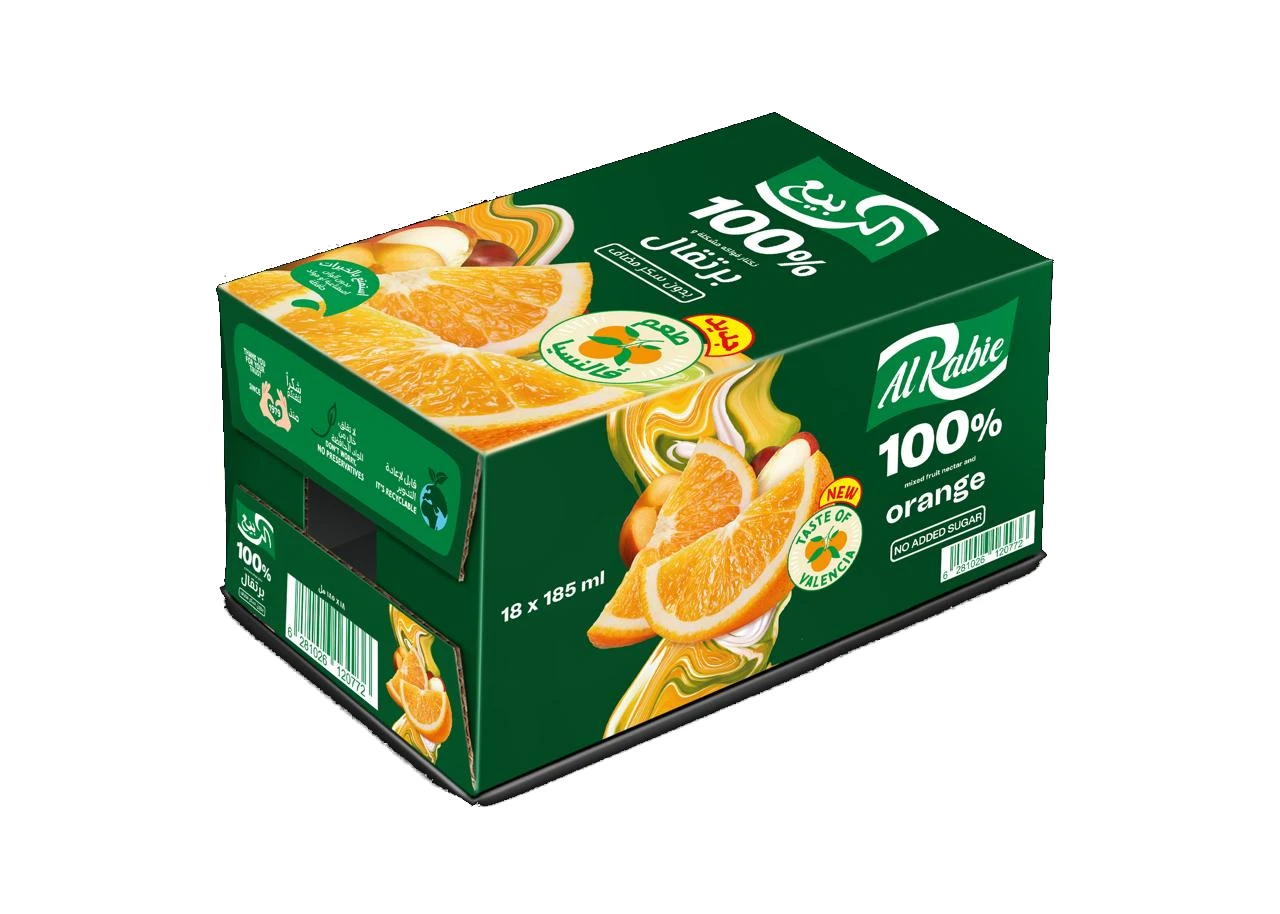 Alrabie Nectar Orange Juice 18 pcs 185 ml