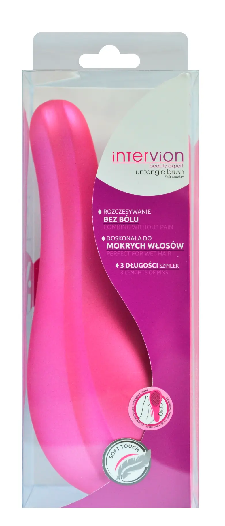 Intervion  Untangle Soft Touch Hairbrush - view 5