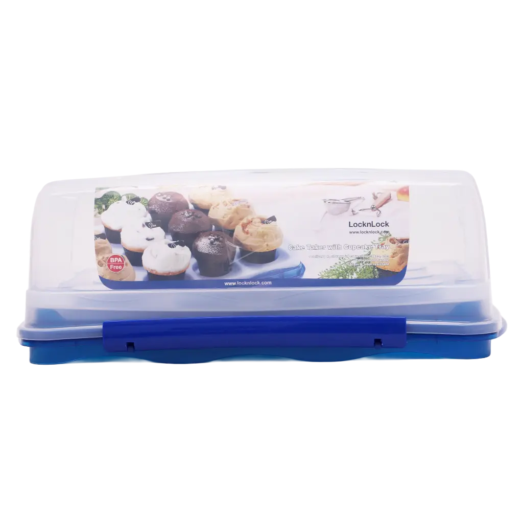 Locknlock Cake Storage Box With Cup Cake Tray - view 2