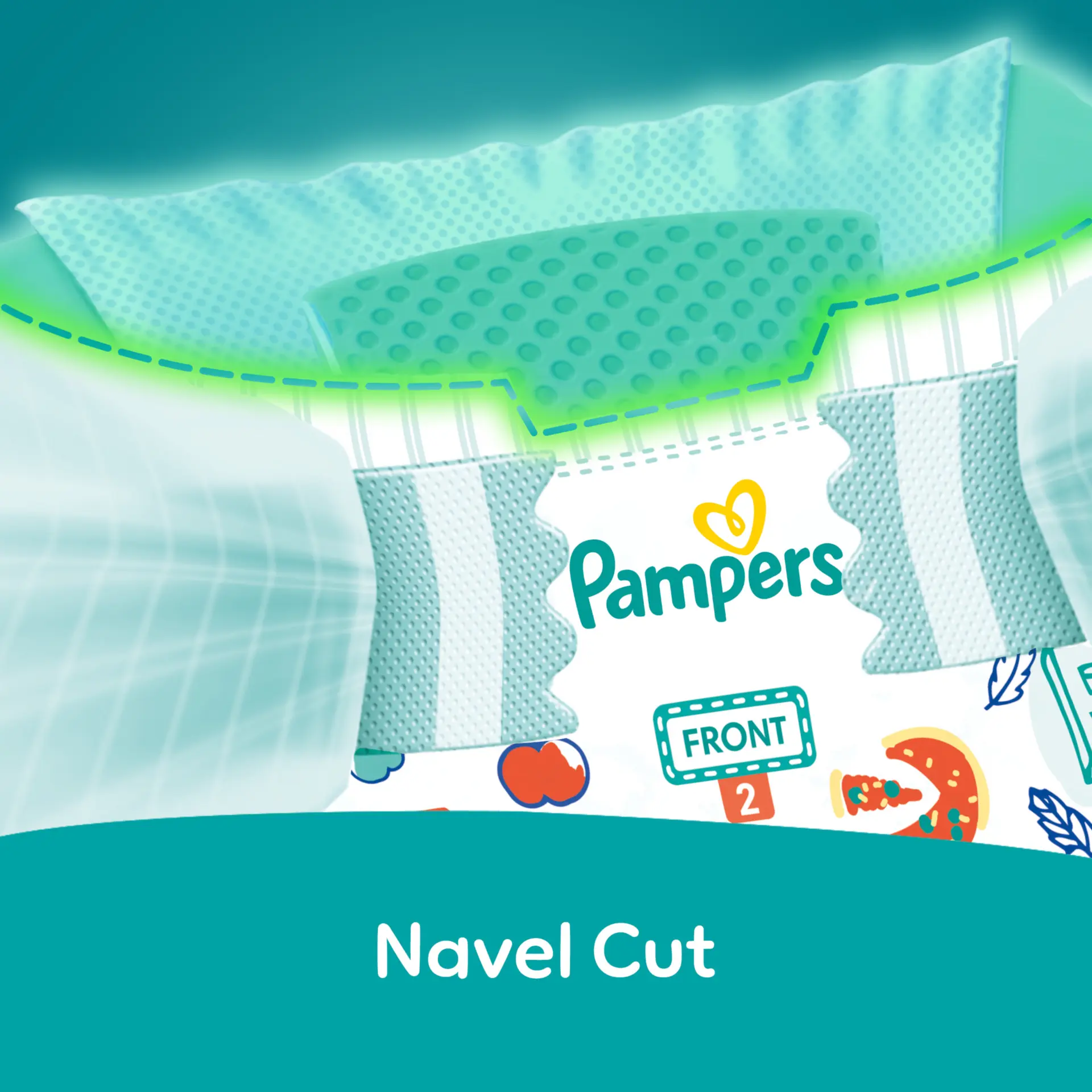 Pampers Diapers Rash Protection Taped Size 2 Aloe Vera Lotion  23 Diapers  - view 6