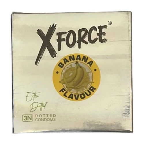 XForce Dotted Condom Banana 3 Pieces