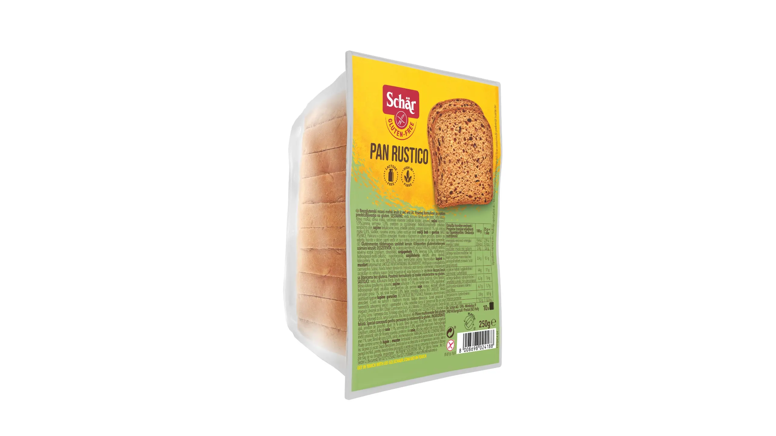 Dr Schar Pan Rustico Gluten Free 250 gm - view 3