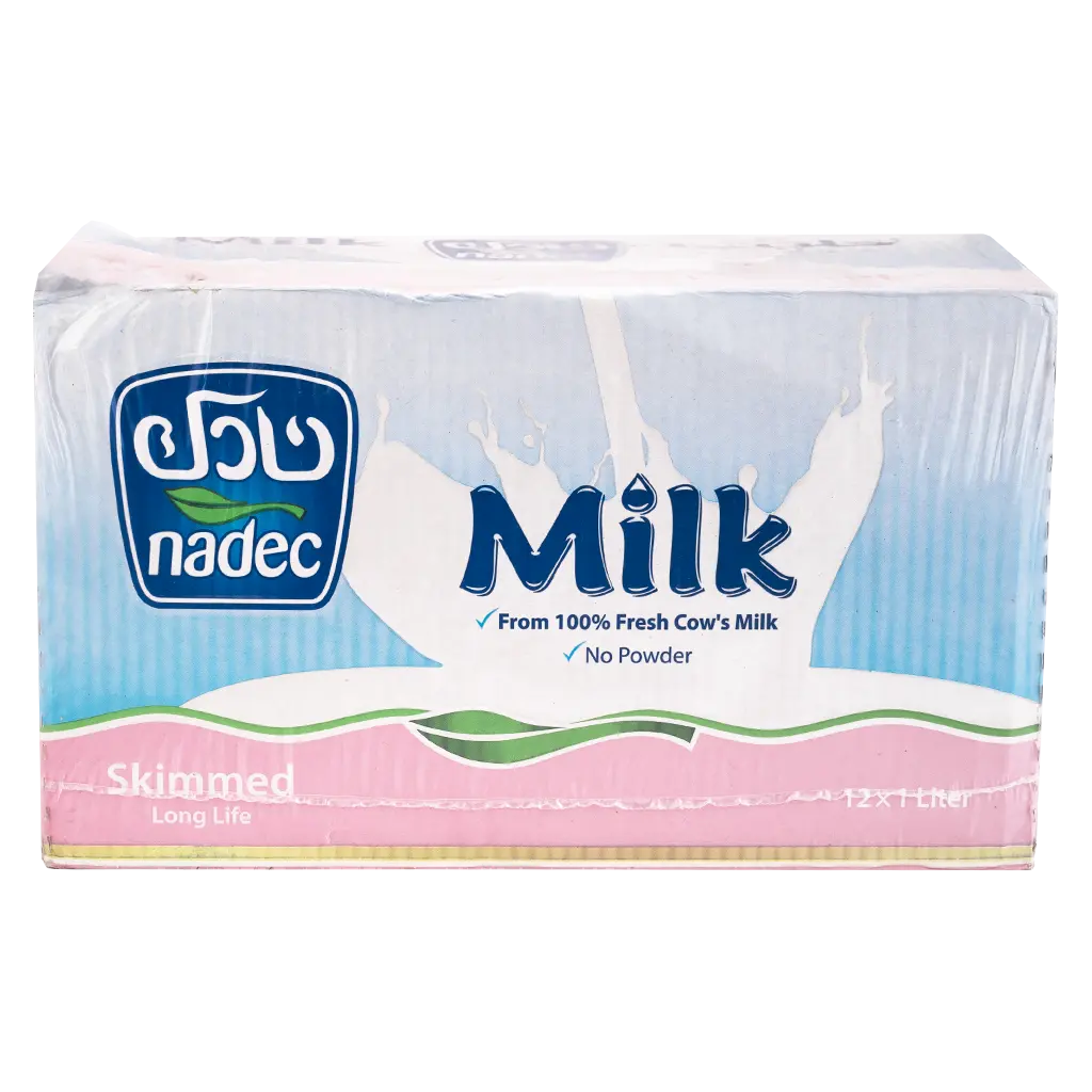 Nadec Skimmed Fat Milk 12 pcs 1 L - view 3