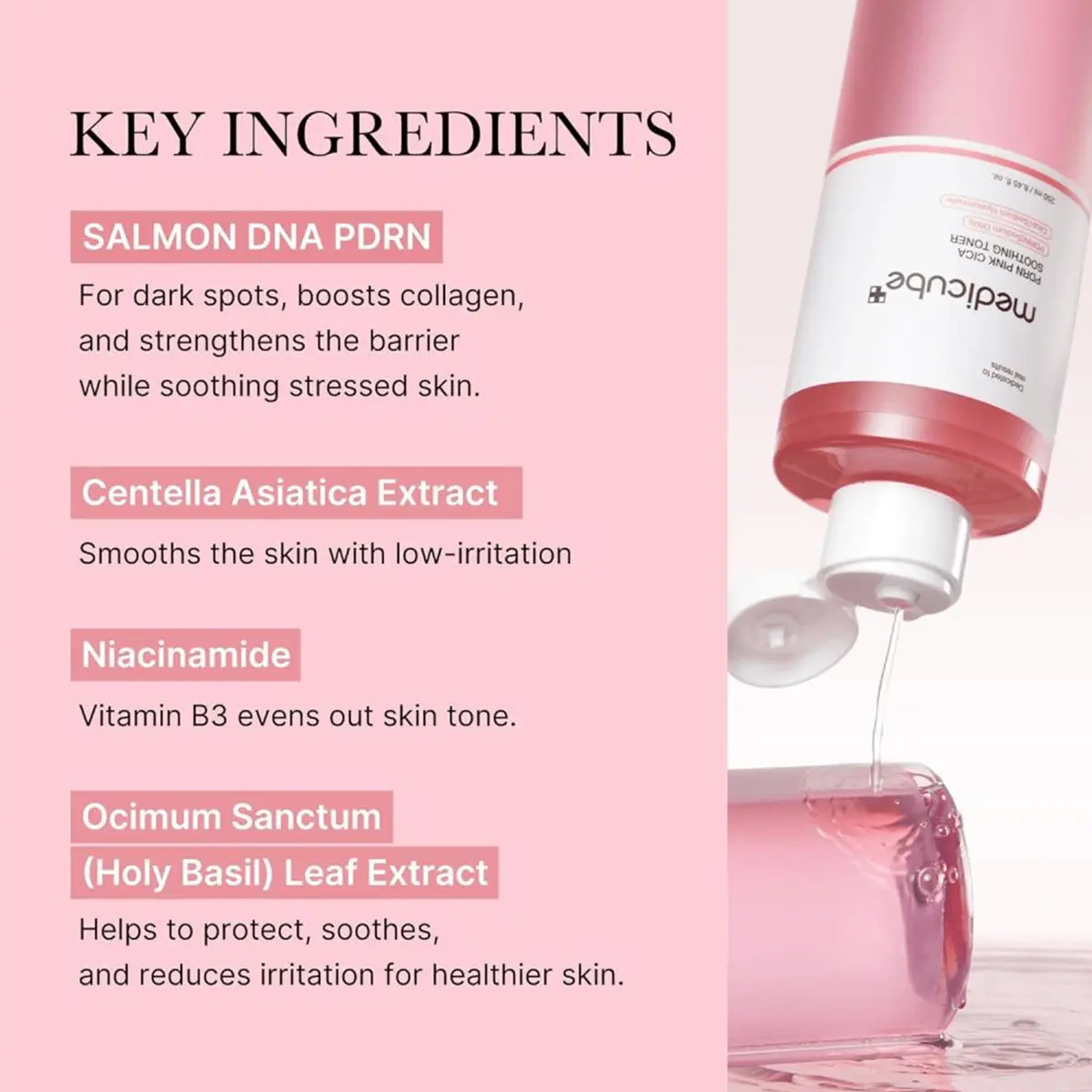 Medicube Pdrn Pink Cica Soothing Toner 250 ml - view 9