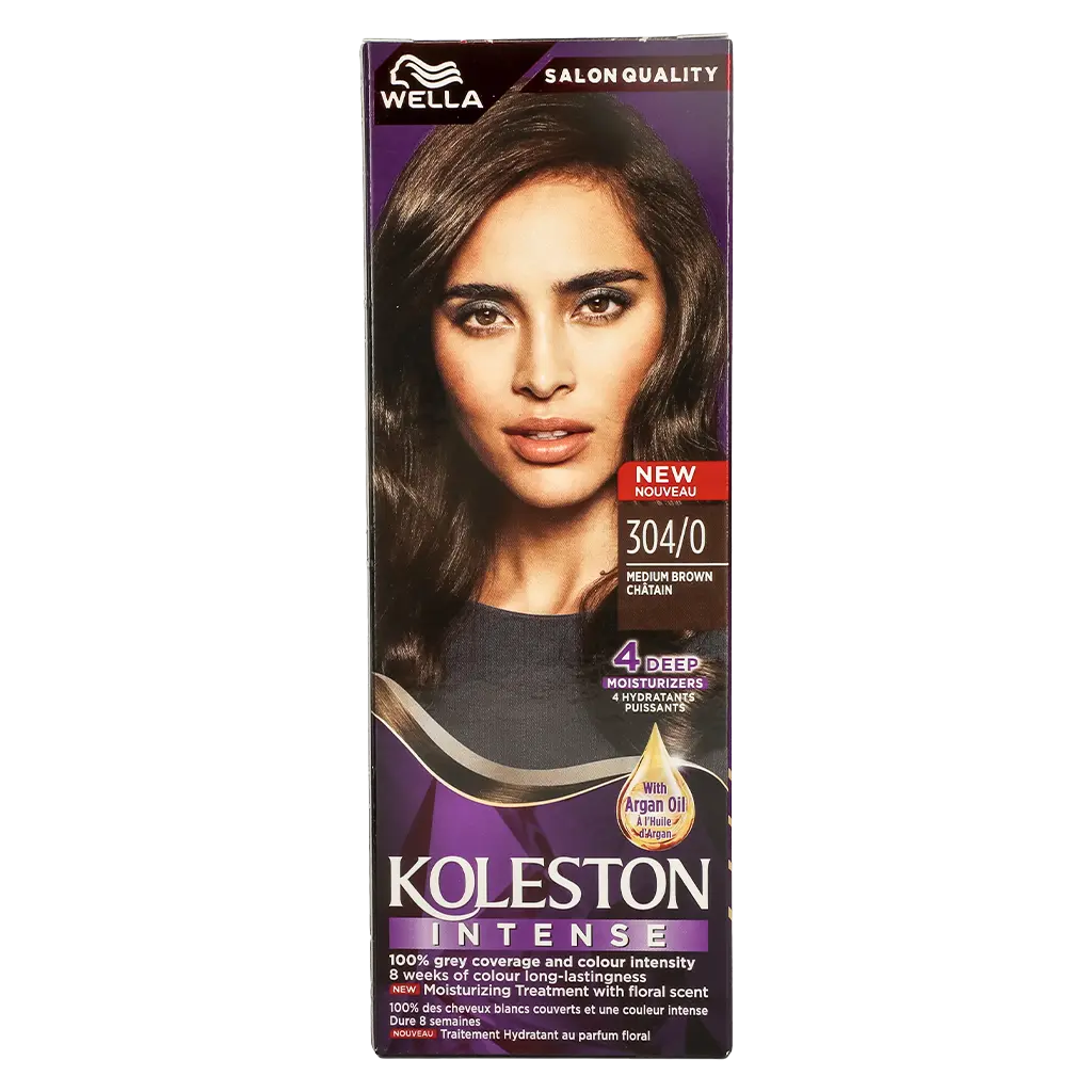Wella Koleston Hair Colour Creme 304/0 Medium Brown 100 ml - view 3