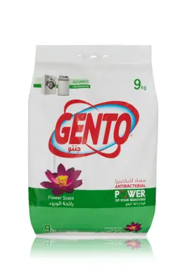 Gento Powder Detergent Flower Scent Low Foam 9 kg 