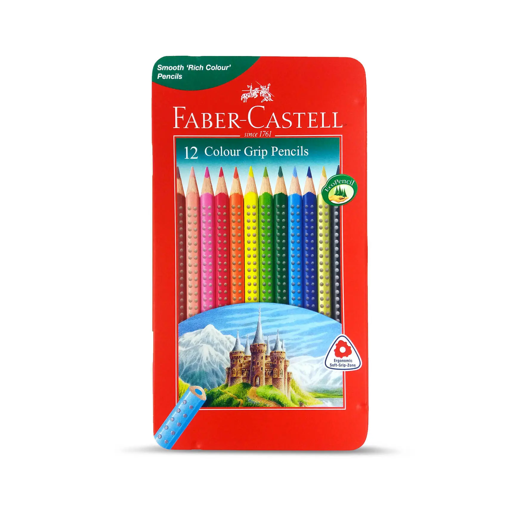 Faber Castell Grip Colour Pencils 12 Colour - view 1
