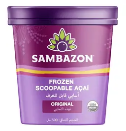 Sambazon Acai Scoopable Sorbet  Frozen 500 ml