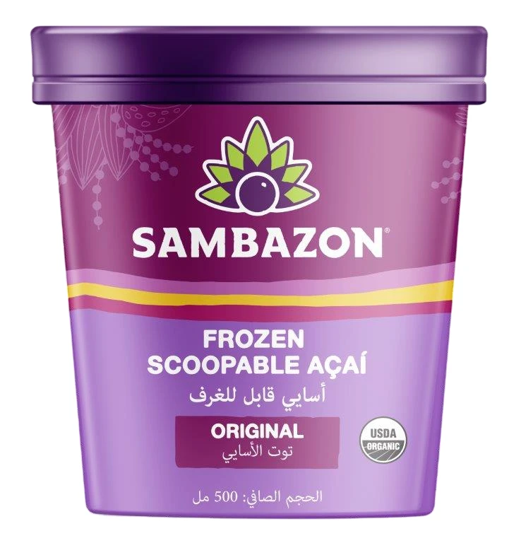 Sambazon Acai Scoopable Sorbet  Frozen 500 ml