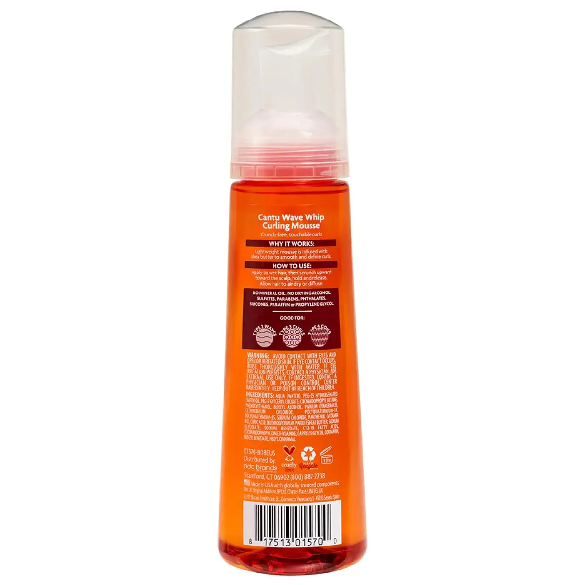 Cantu Shea Butter For Natural Hair Wave Whip Curling Mousse 248 ml - view 2