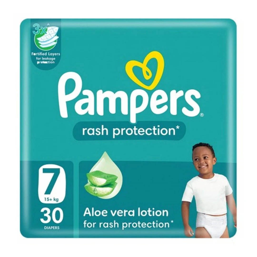 Pampers Rash Protection With Aloe Vera Lotion S7 30 Diapers