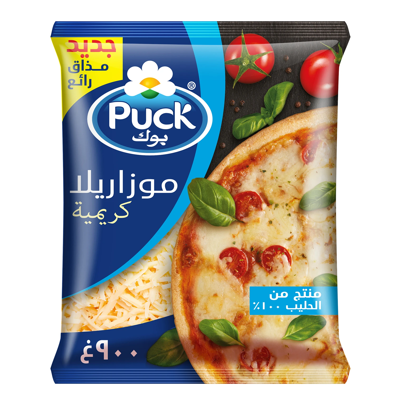 Puck Mozzarella Shredded Cheese Analogue 900 gm