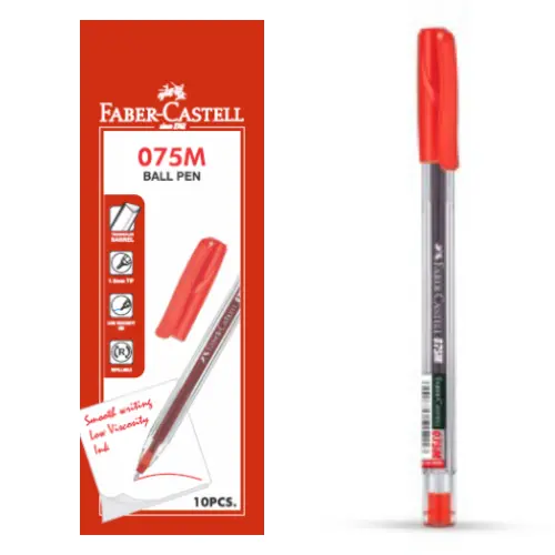 Faber Castell  Ballpoint 1.0 mm Red set of 10 - view 4