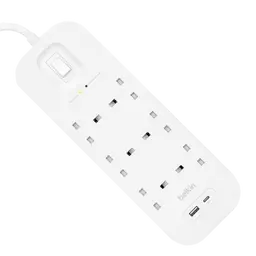 Belkin 6 Outlet Surge Protector 18W Usb-A & Usb-C Ports 2M