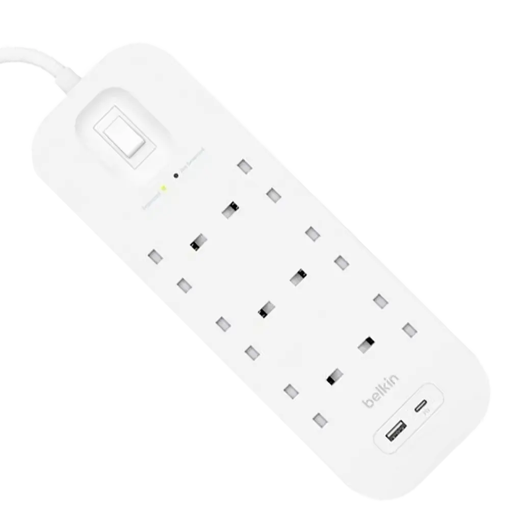 Belkin 6 Outlet Surge Protector 18W Usb-A & Usb-C Ports 2M - view 1