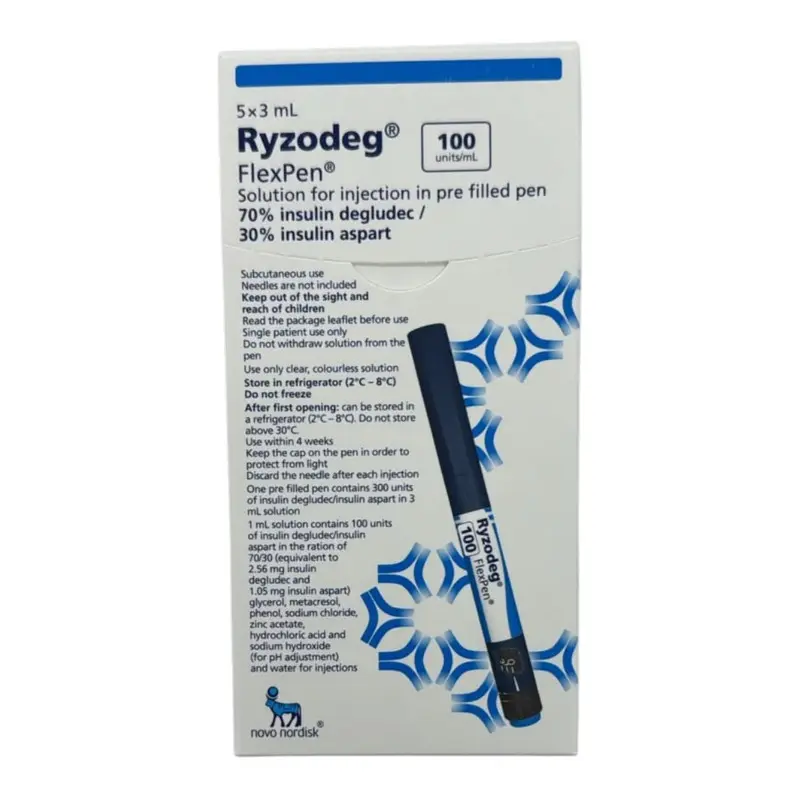 Ryzodeg FlexPen 100 U/ML Injection 3 ML 5 Pre-Filled Pens - view 1