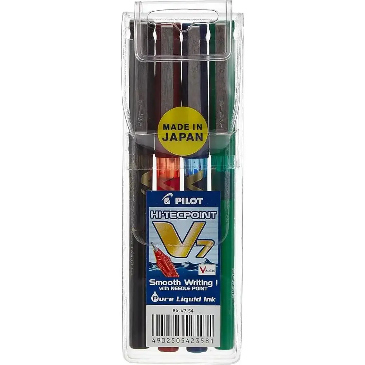 Pilot RollerBall Pen HiTecpoint V7 0.7 mm set of 4 - view 1
