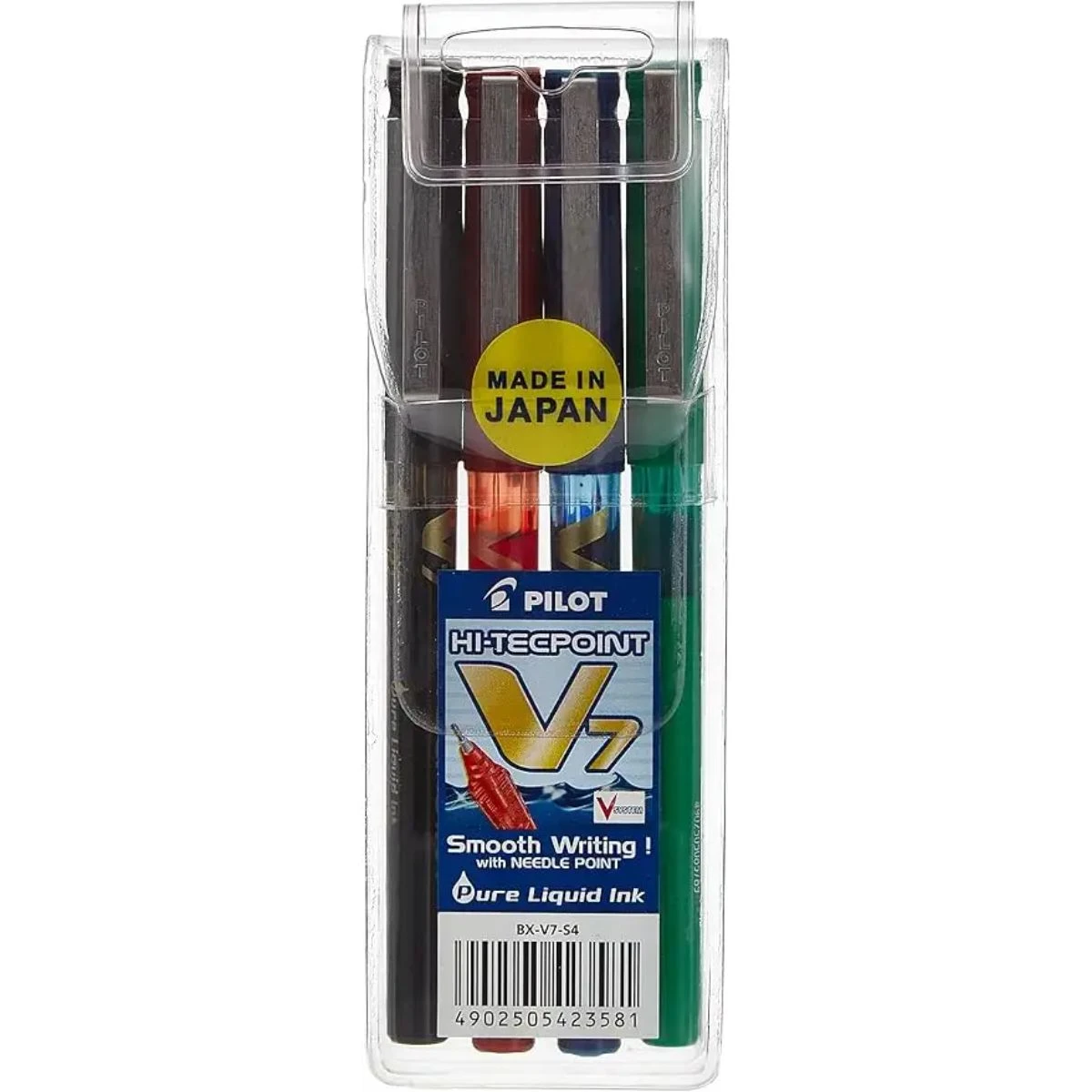 Pilot RollerBall Pen HiTecpoint V7 0.7 mm set of 4