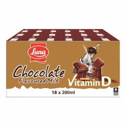 Luna Chocolate Flavoured Milk 18 pcs 200 ml