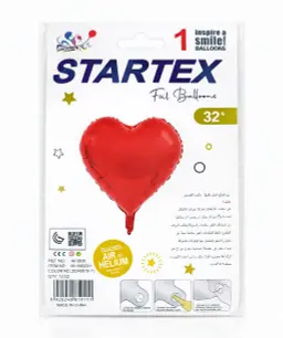 Balloons Foil  Red Heart 32 Inch