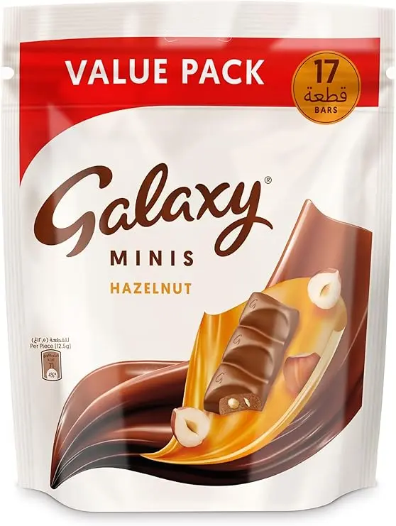 Galaxy Chocolate with Hazelnut Mini 17 Pieces 212.5 gm - view 1