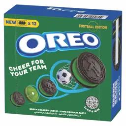 Oreo Green Colored Cream (World Cup) Biscuit 12 pcs 35.5 gm