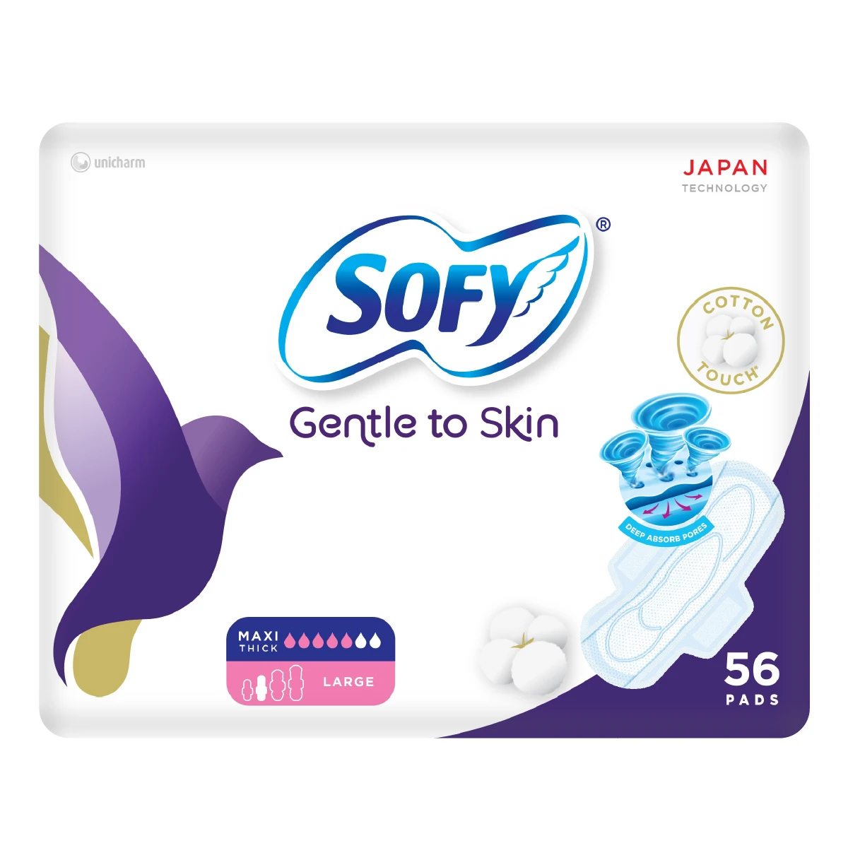 Sofy Gentle to Skin Pad Slim Large  50 +6 free