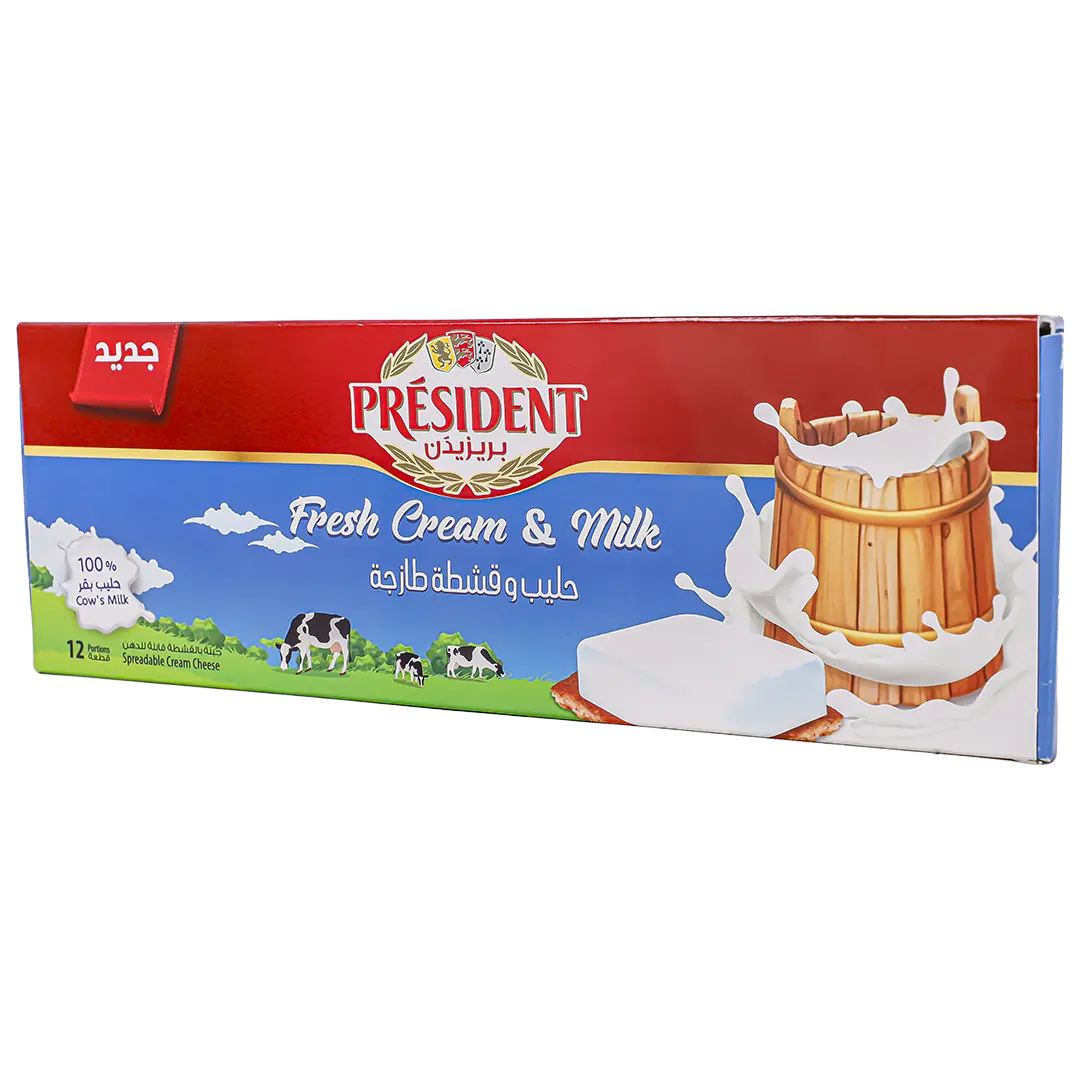 President Squares Cheese 12 pcs 168 gm - view 1