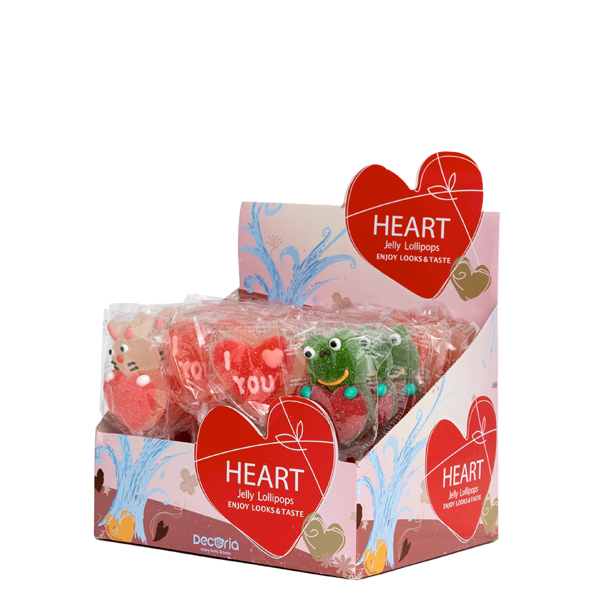 Decoria Heart Jelly Lollipop 23 gm