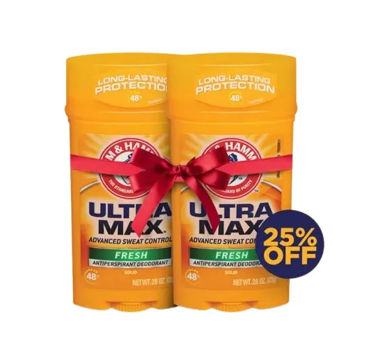 Arm & Hammer Umax Deodorant Fresh Solid Wide Twin Pack 25% Off 73 Gm - view 1