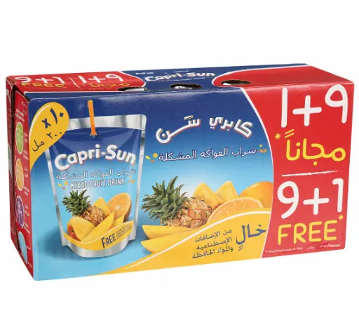 Capri-Sun Mixed Fruit Drink 200 Ml 9+1Free - view 1