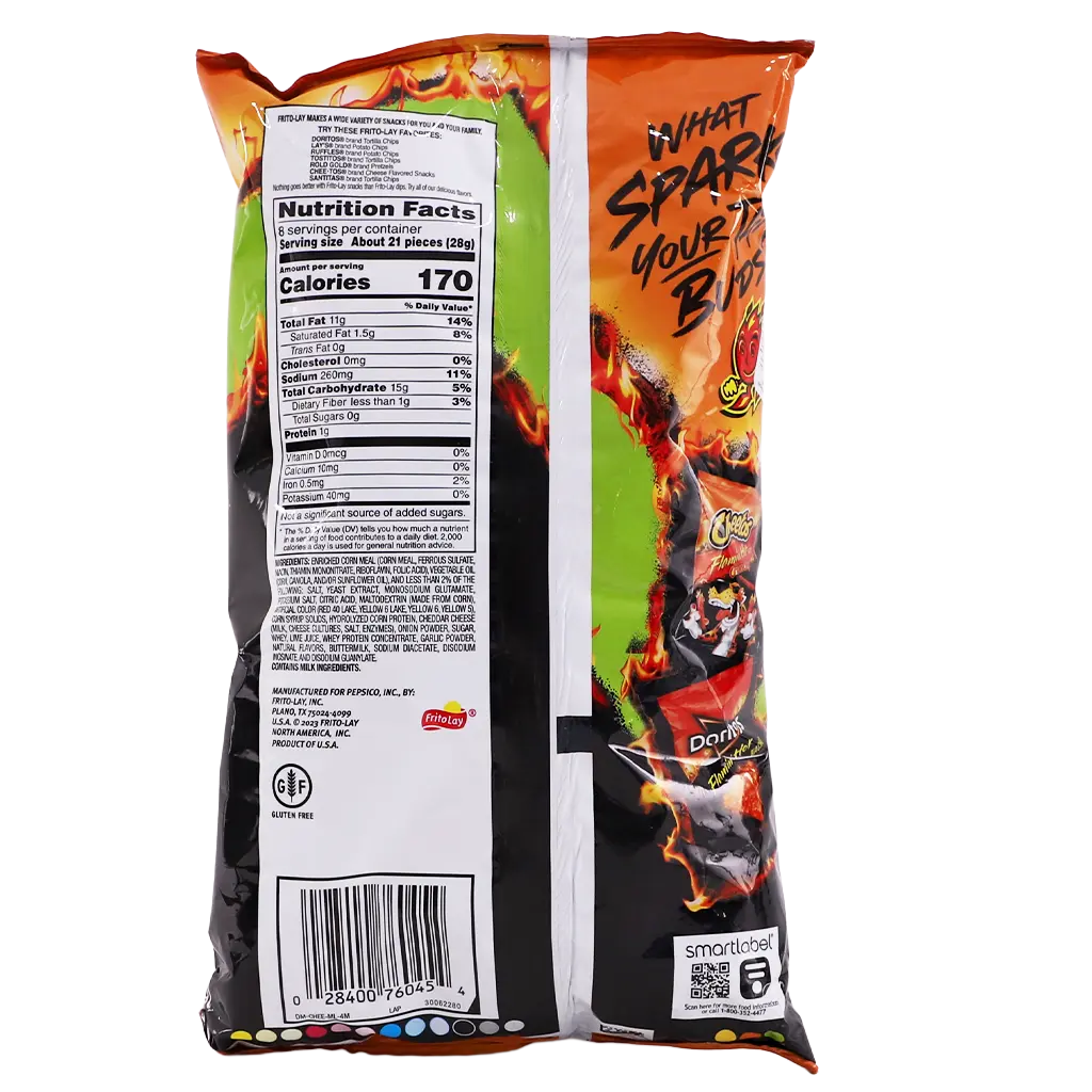 Cheetos Spicy Corn Sticks with Crunchy Flamin Limon 226.8  gm - view 3