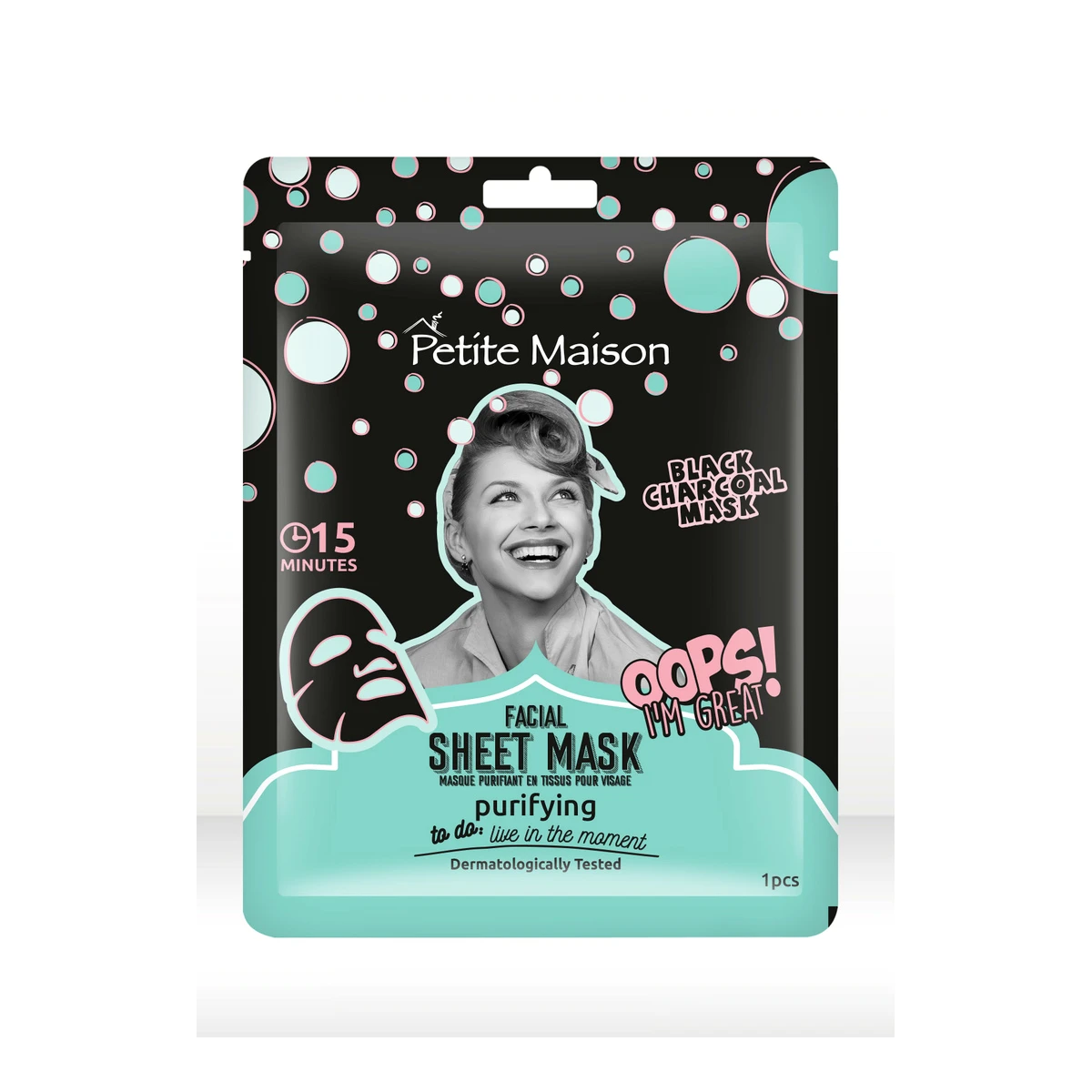 Petite Maison Facial Sheet Mask Purifying Black Charcoal 25ml