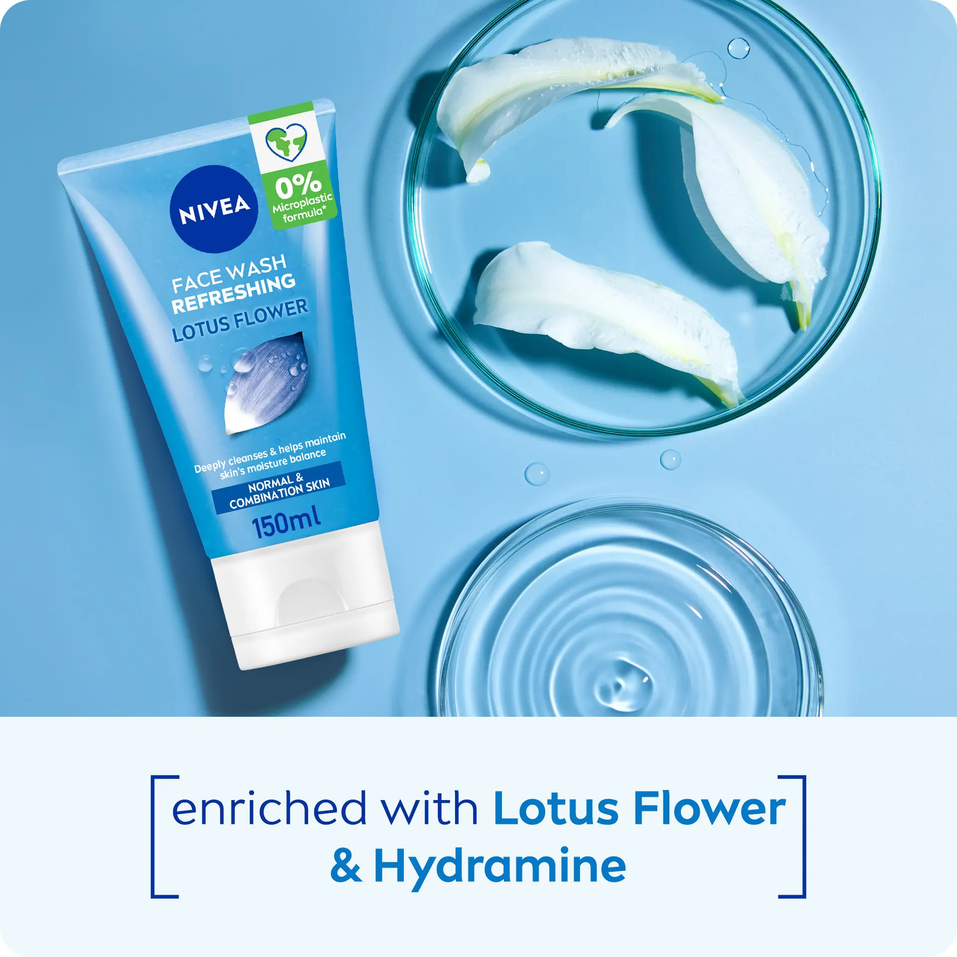 Nivea Face Wash Cleanser Refreshing Cleansing 150 ml - view 3