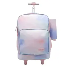 Roco Bag Trolley With Pencil Case 18" Gradient Pink
