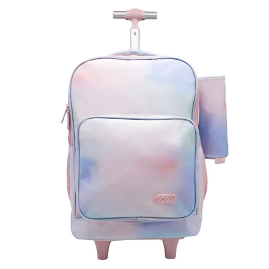 Roco Bag Trolley With Pencil Case 18" Gradient Pink