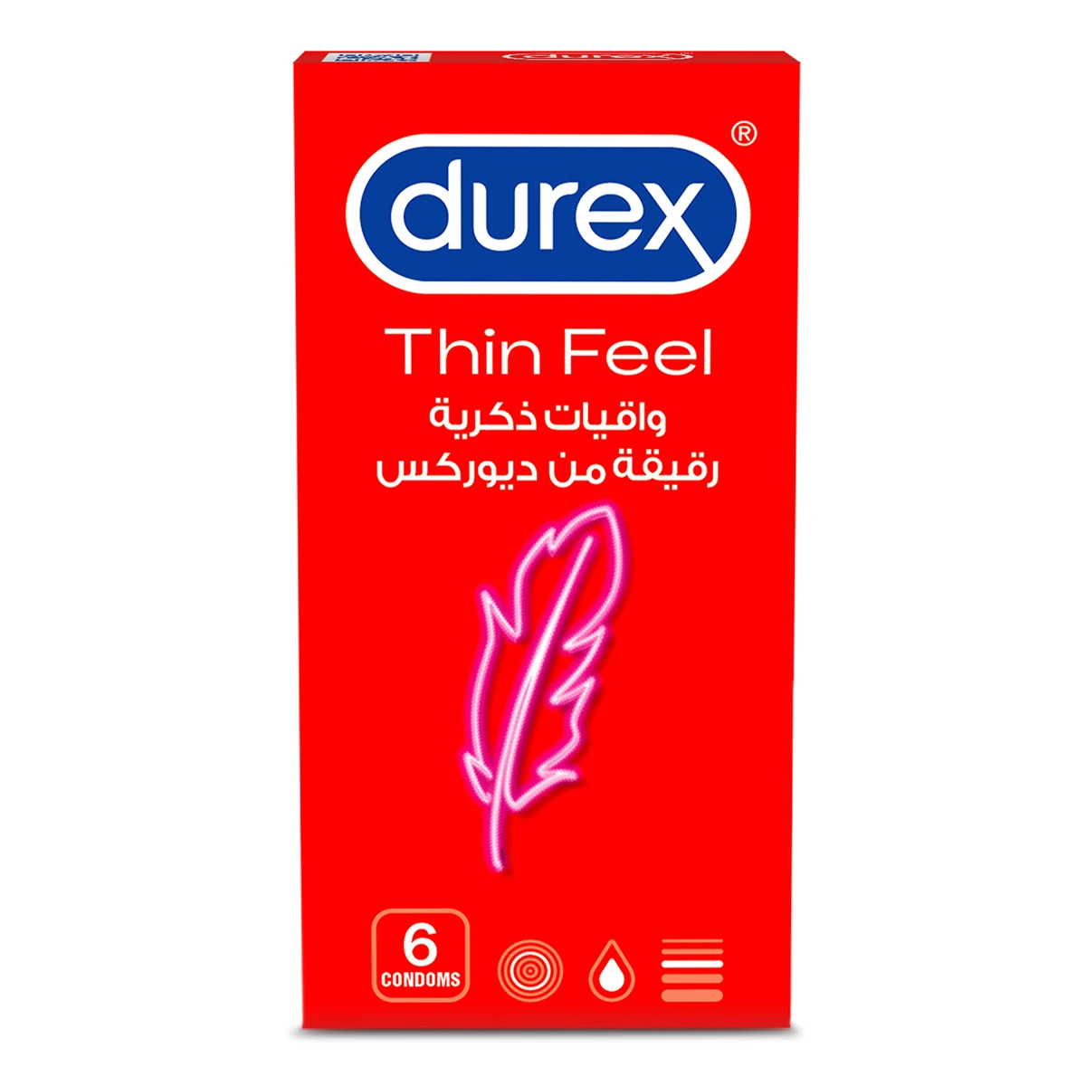 Durex Condom Feel Thin 6 pcs