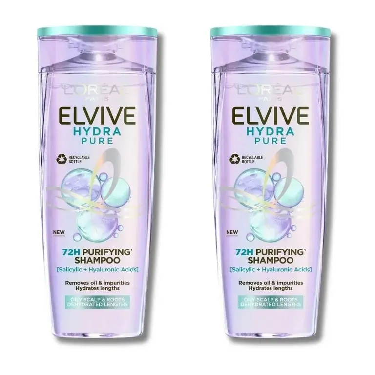 L'Oreal Elvive Hyaluron Pure Shampoo 400MlX2 - view 1