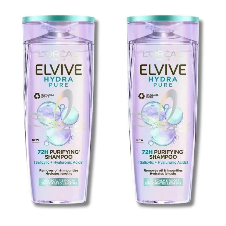 L'Oreal Elvive Hyaluron Pure Shampoo 400MlX2