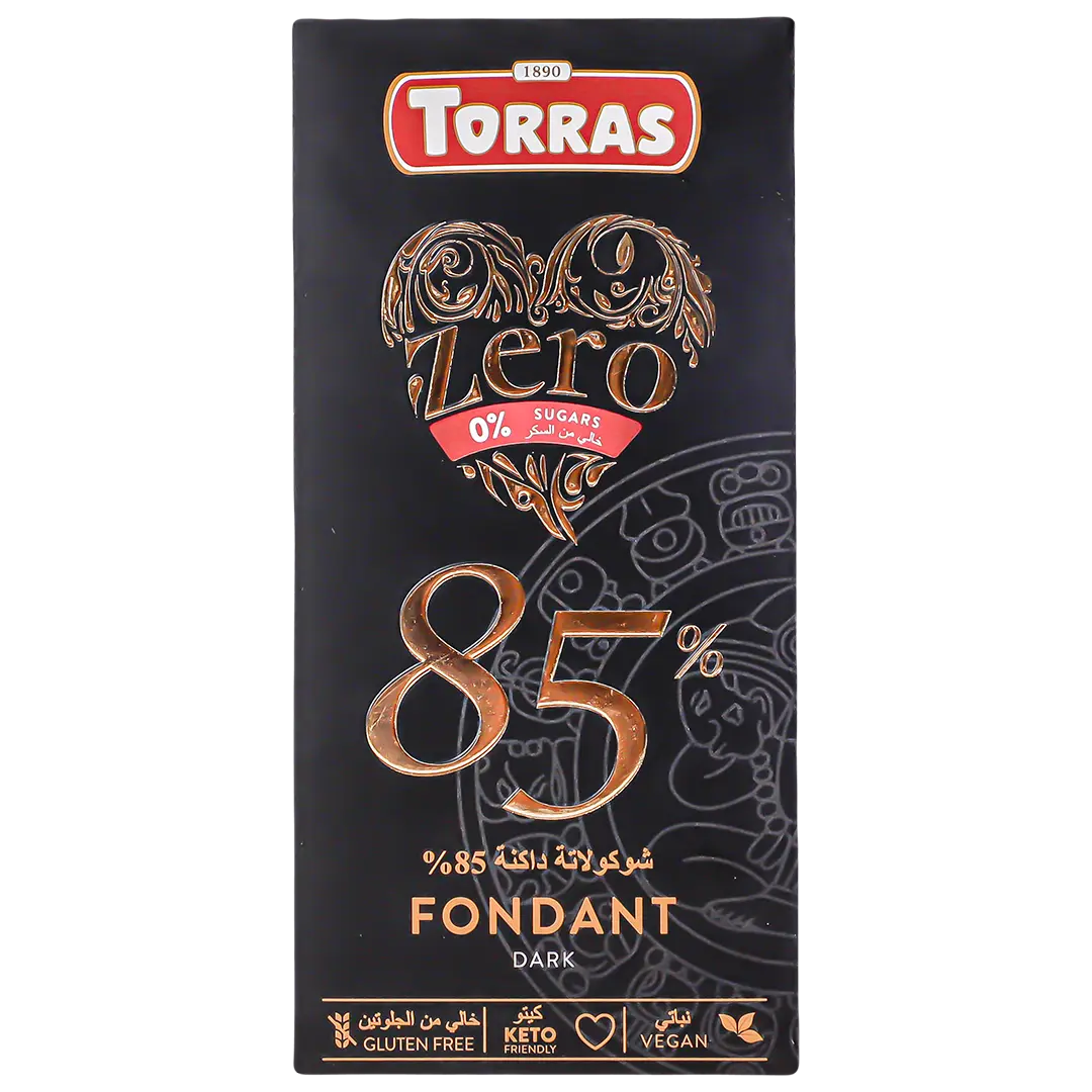 Torras Zero Dark Chocolate 85% Sugar Free 100 gm - view 1