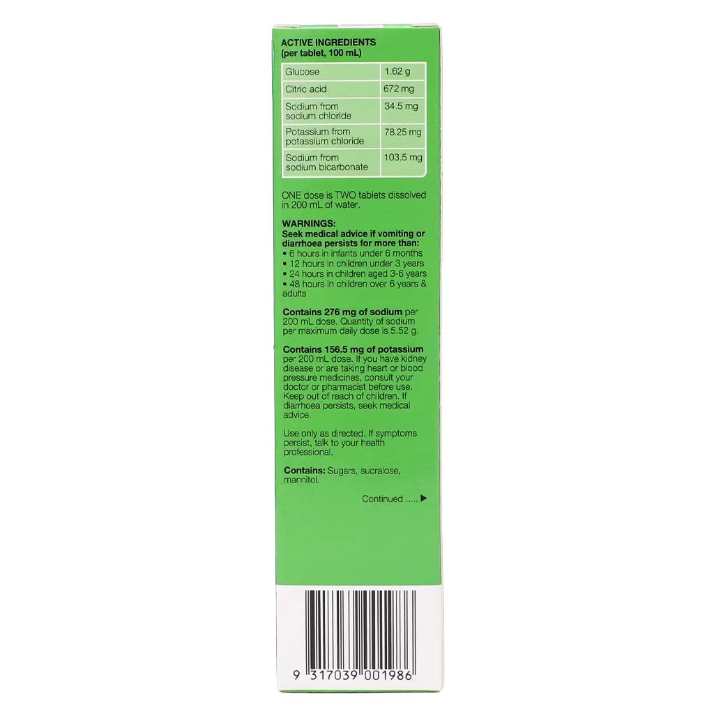 Hydralyte Pineapple Breeze Flavoured Effervescent Electrolyte 20 Tablets - view 5