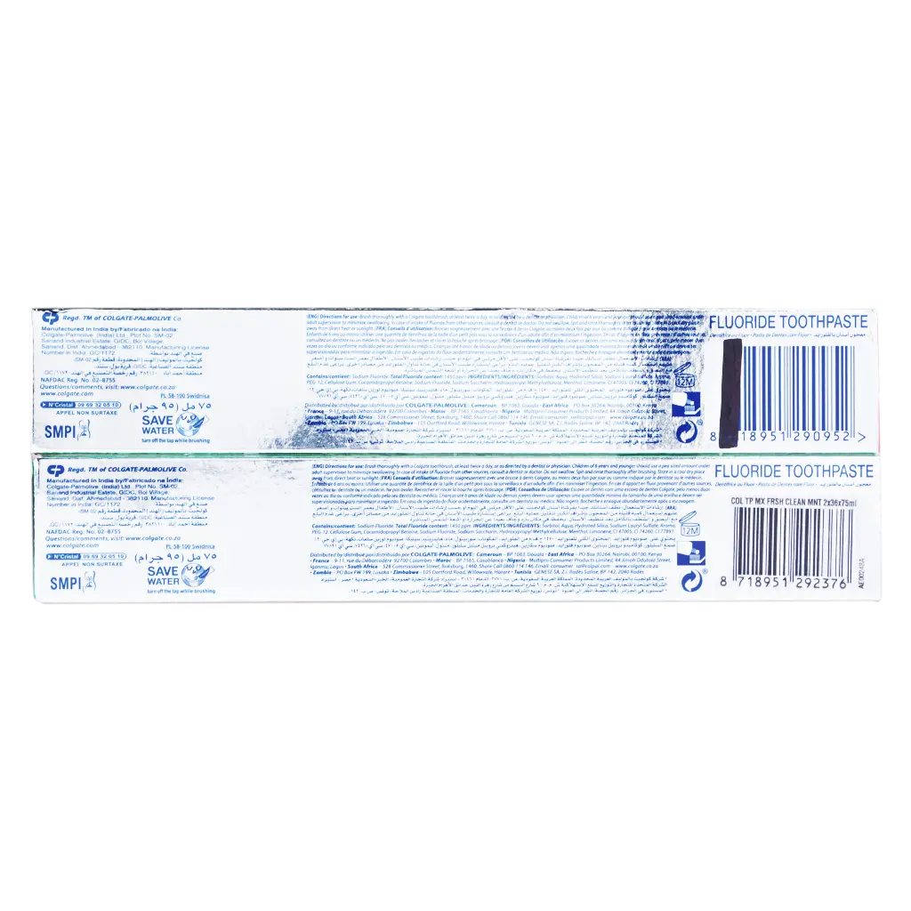 Colgate Toothpaste Max Fresh Clean Twin Pack 75 ml  - view 3