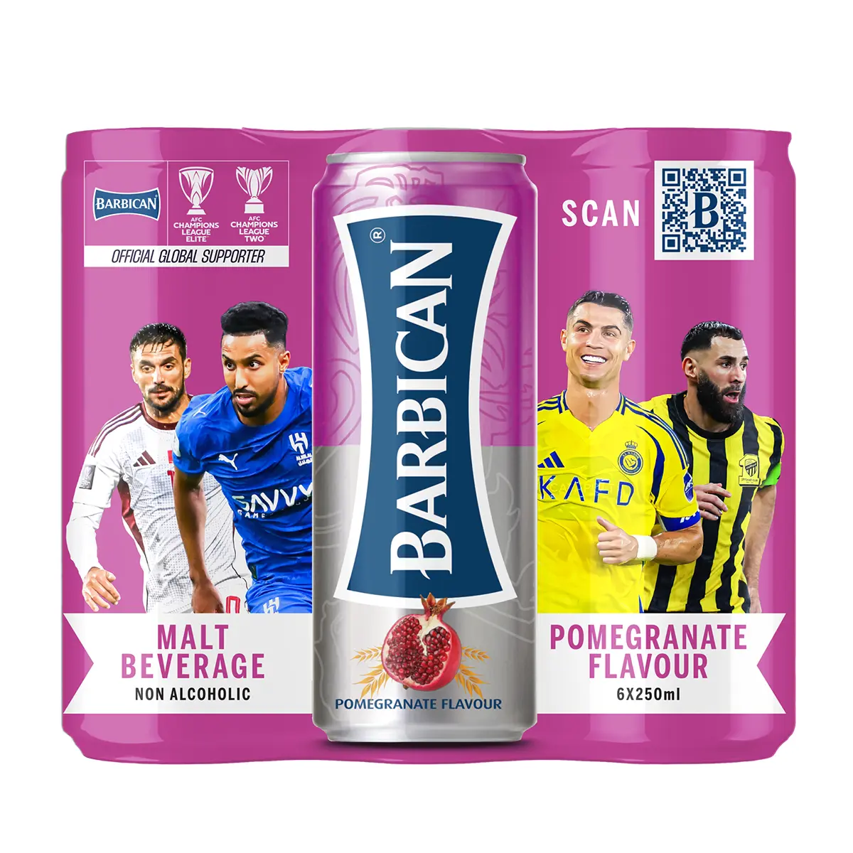 Barbican Pomegmanate Drink 6 Pcs 250 ml - view 1