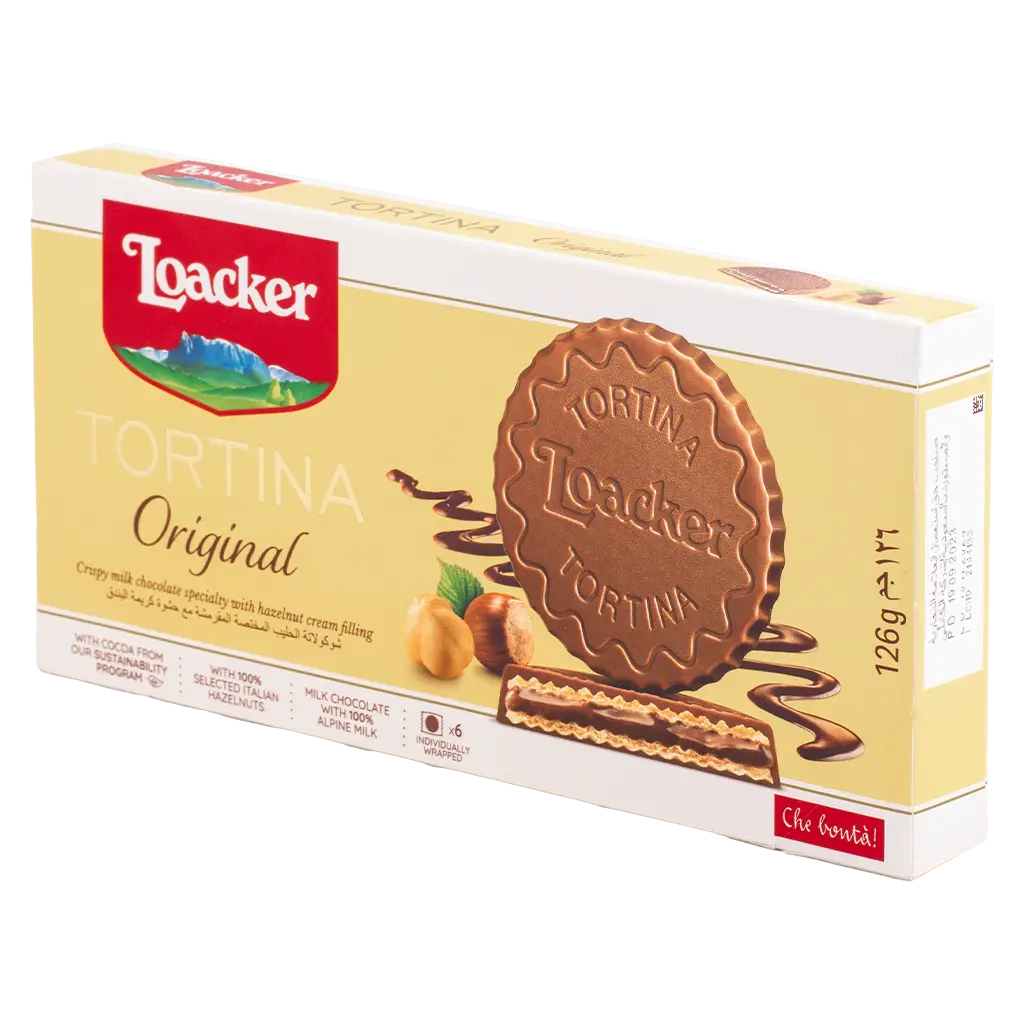 Loacker Tortina Origrinal Wafer With Hazelnut 126 gm - view 1