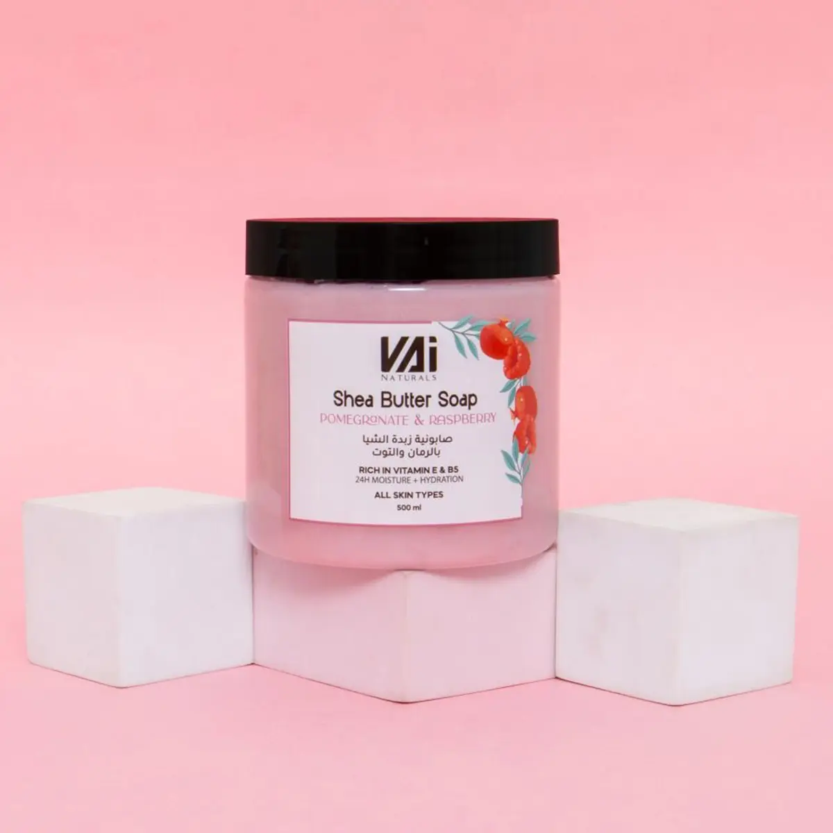 Vai Shea Butter Soap Pomegranate & Raspberry 500 ml - view 2