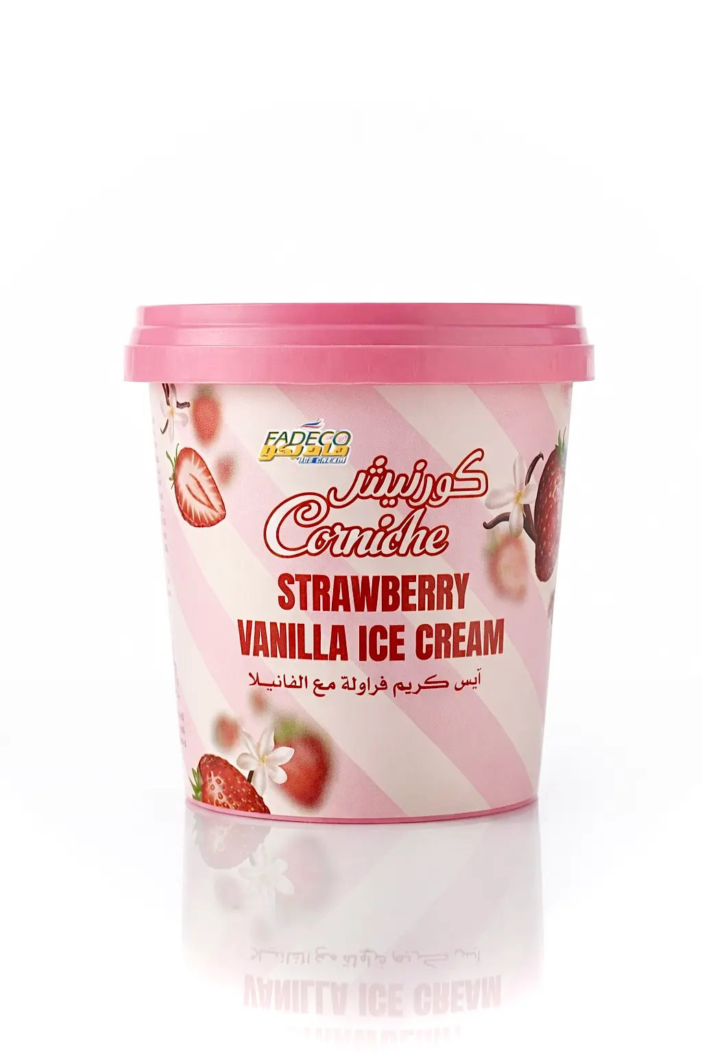 Fadeco  Ice Cream Vanilla And Strawberry Cup 125 ml - view 1