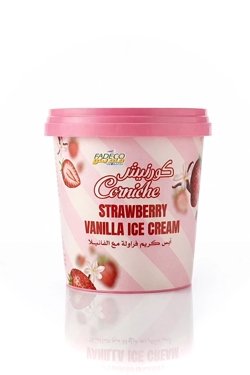 Fadeco  Ice Cream Vanilla And Strawberry Cup 125 ml