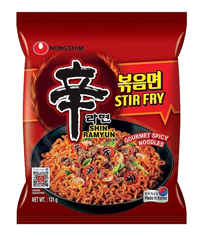 Nongshim Ramen Shin Ramyun Stir Fry 1 piece 131 gm - view 5